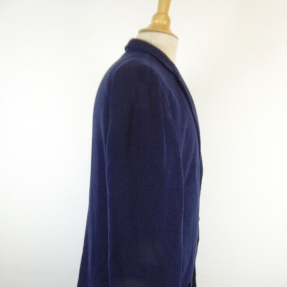 BOGLIOLI ITALY Dover UNSTRUCTURED navy blue cotton BLAZER jacket I58 40 - Picture 5 of 14
